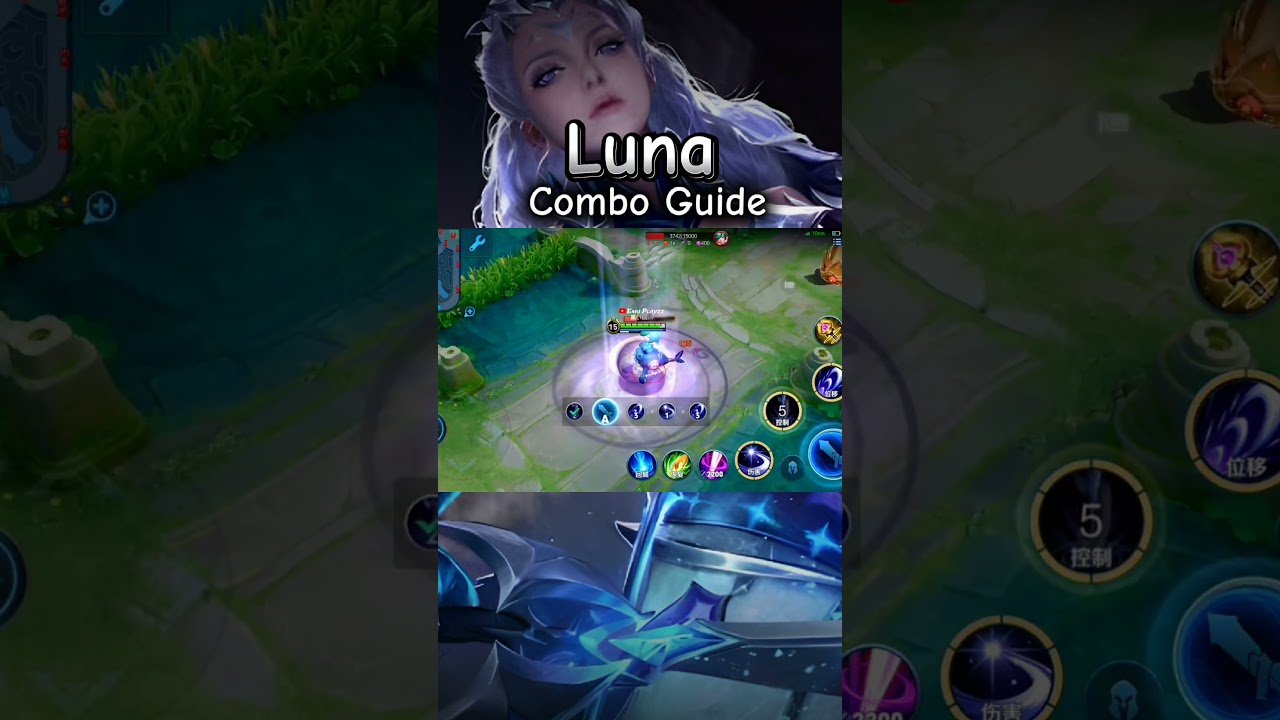 Luna Combo Guide Part 1[Surprise Combo] #honorofkings #shorts