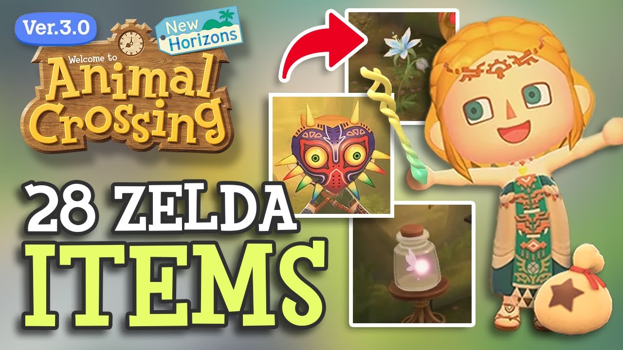 Все предметы ZELDA подтверждены (на данный момент) — подробности обновления ACNH 3.0