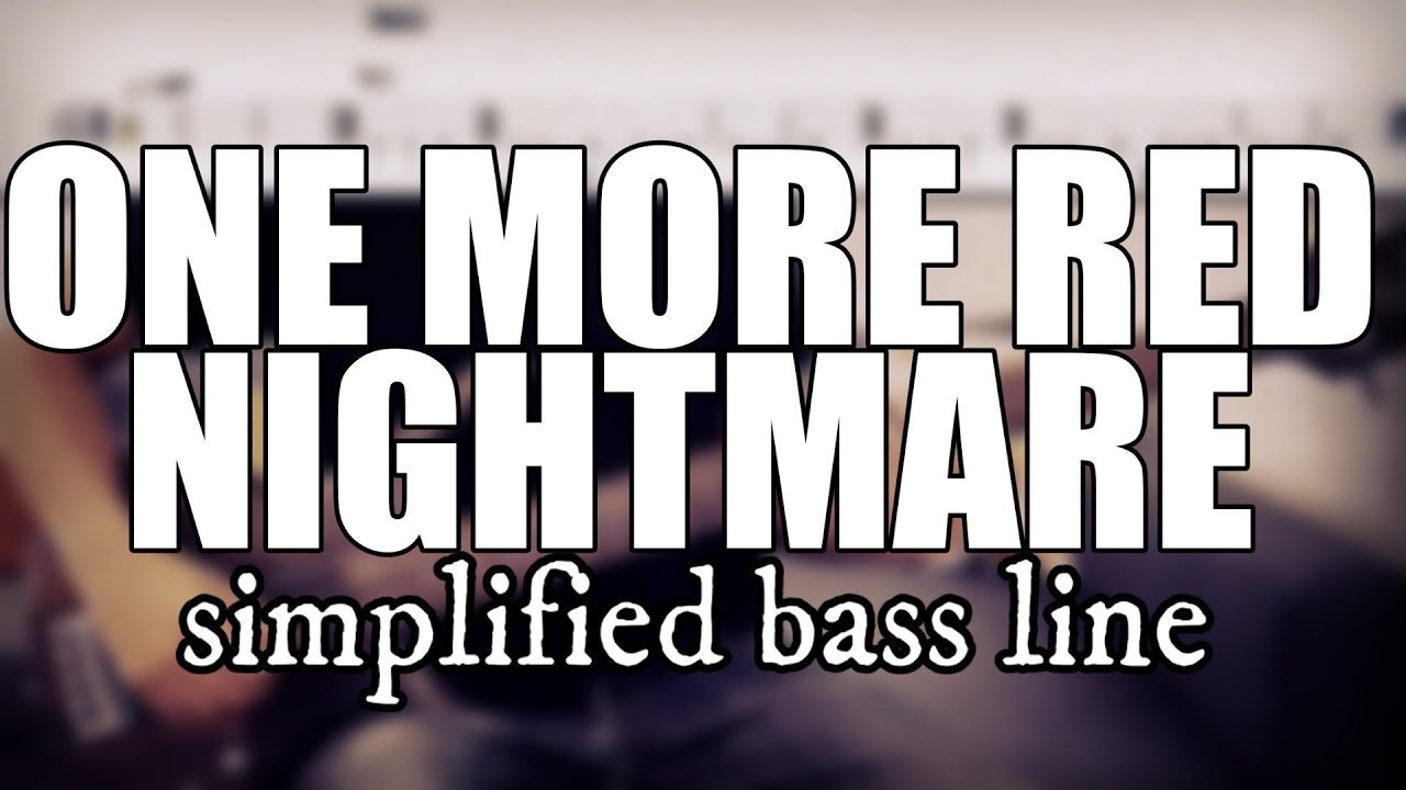 One More Red Nightmare - King Crimson | Simplified bass line with tabs #129