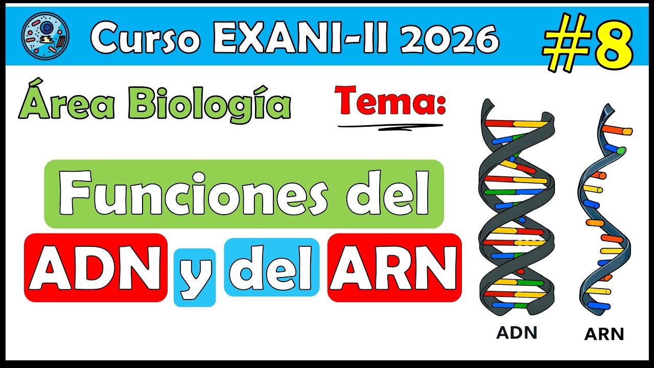 Curso EXANI II 2026 Biología Funciones del ADN y del ARN #8