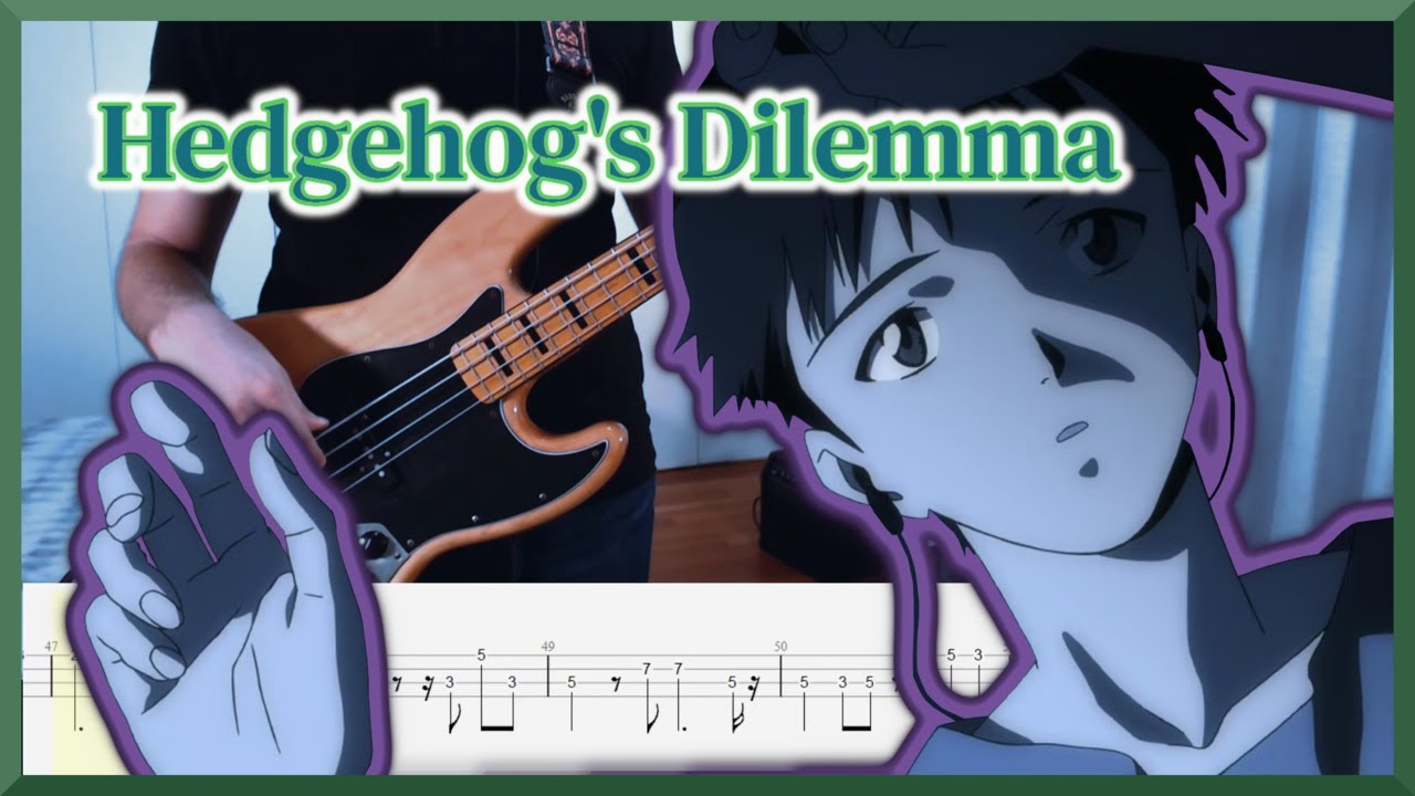 Evangelion - Hedgehog's Dilemma | Bass Cover with TABS |