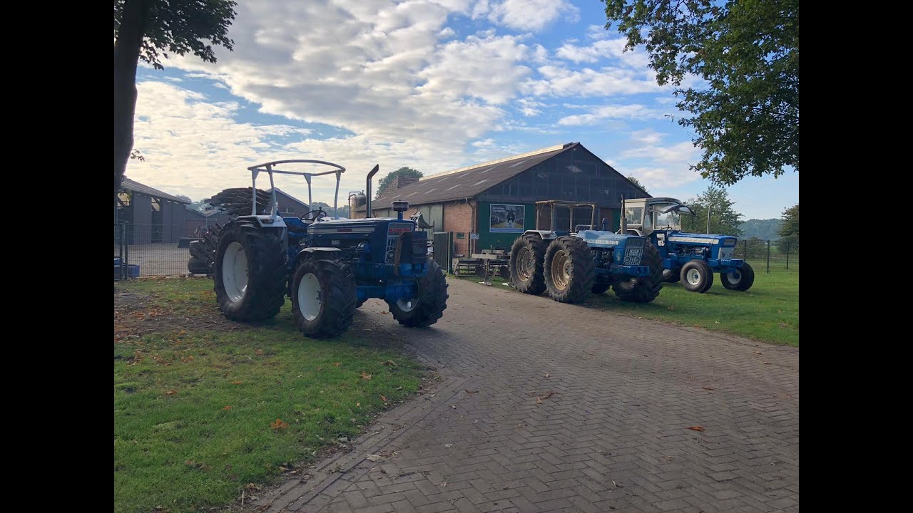 Ford Traktor/Tractor Grubbern, Pflügen, Kreiselegge