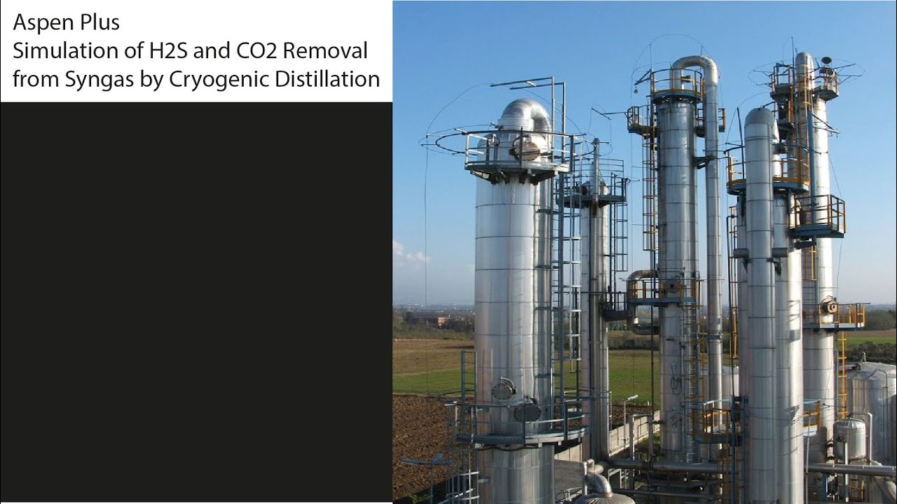 Aspen Plus: Simulation of H2S and CO2 Removal from Syngas by Cryogenic Distillation