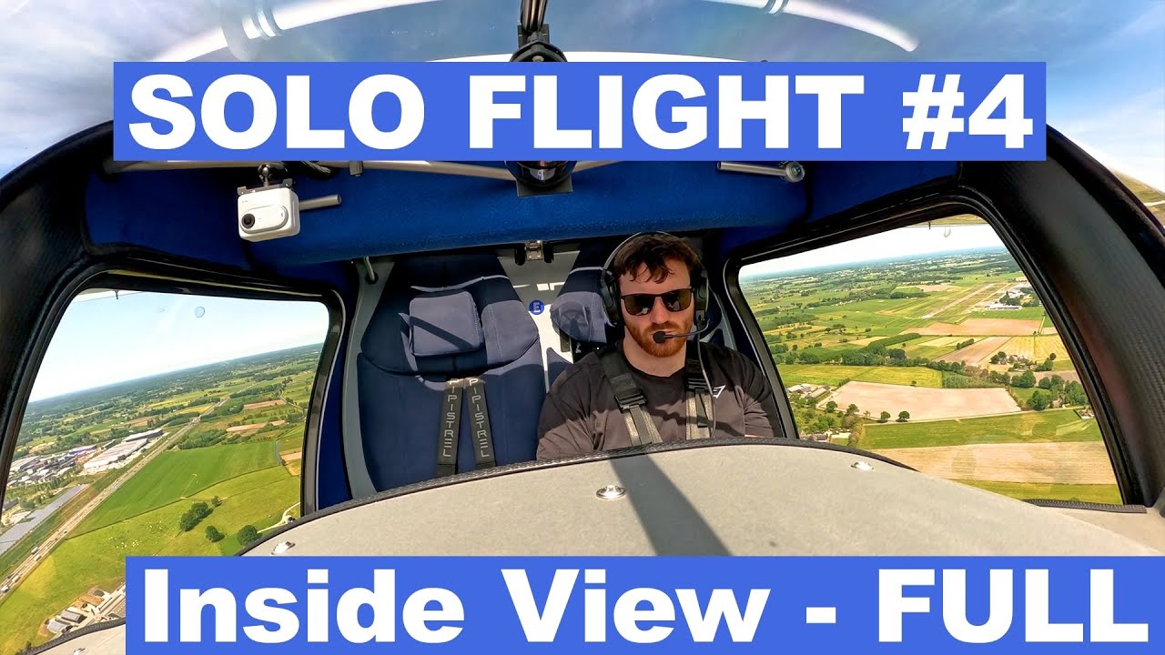 My fourth solo flight! 🛩️ - Solo Flight  #4 - Inside View - Full - My Journey to PPL(A)