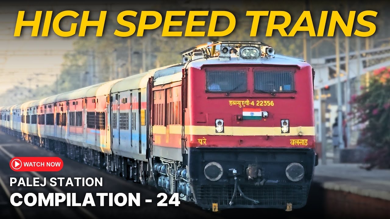 Compilation - 24 | High Speed Trains | WAP-4 | Western Railway | Indian Railway