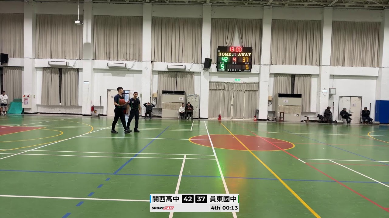 【2025新竹縣三級聯盟賽G37高男組】員東國中A ⊕ 關西高中 - 2025/12/27