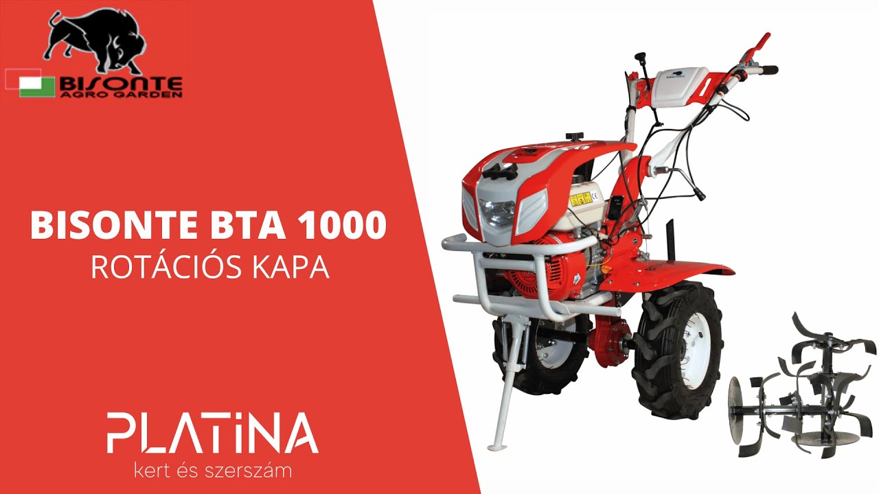 Bisonte BTA 1000 kapálógép beüzemelés / bemutatás