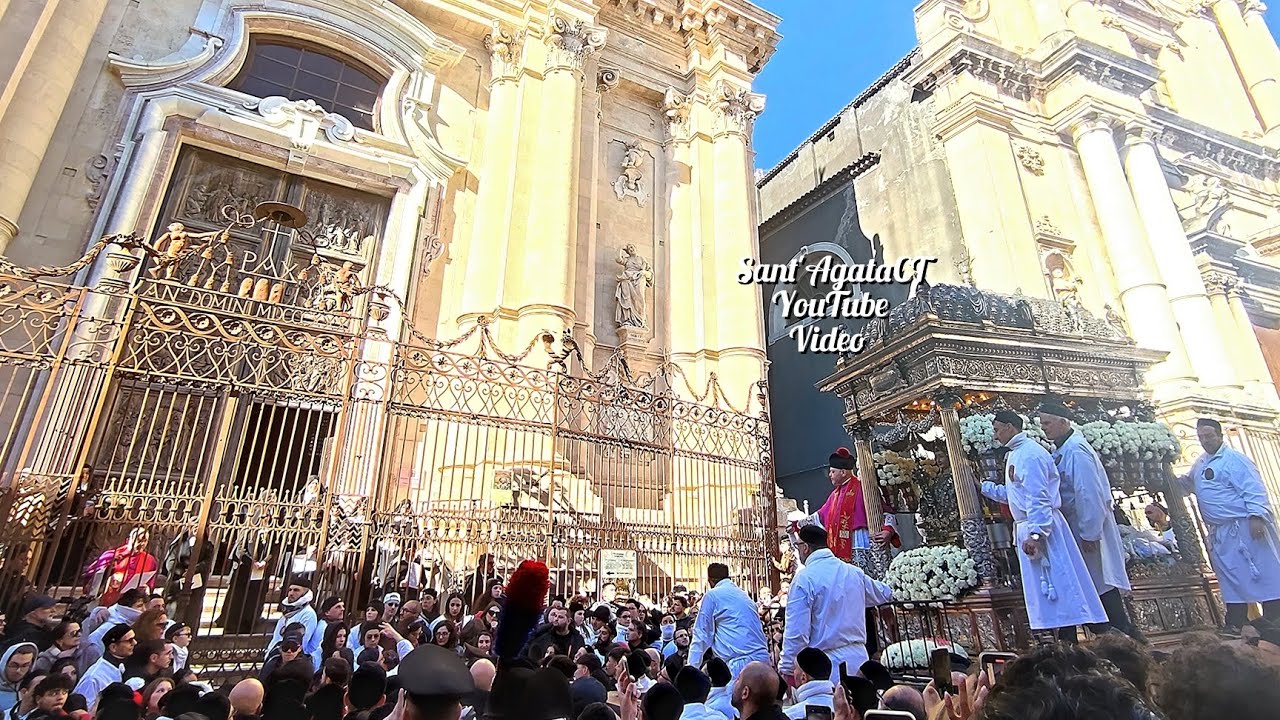 Festa di S.Agata ~ 6 Febbraio 2024 • Emozionante canto delle monache e festoso rientro • Catania