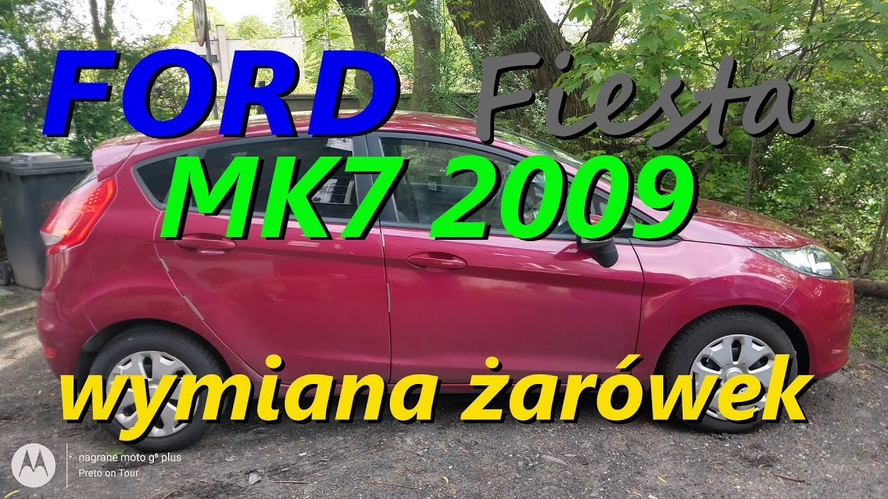 Замена лампочек Ford Fiesta MK7 2009