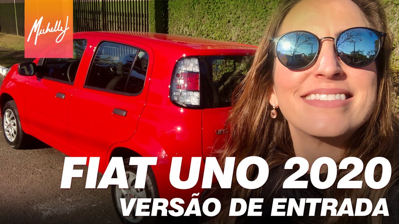 Fiat Uno 2020 versão de entrada, vale a pena?  Canal Michelle J
