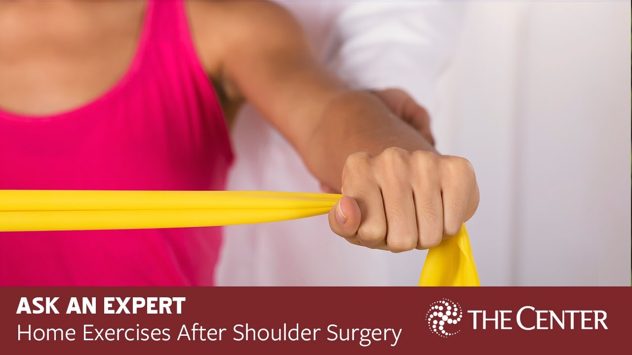 Home Exercises after Total Shoulder Replacement