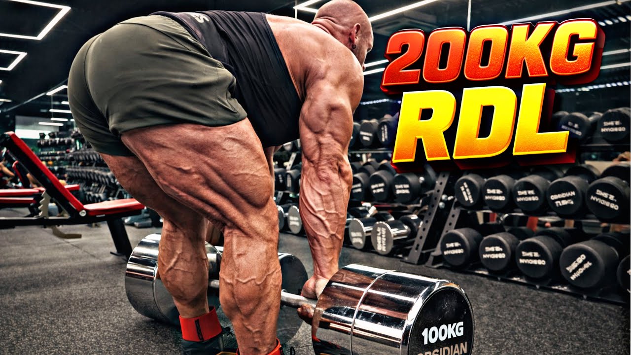 200Kg Dumbbell RDL for Reps