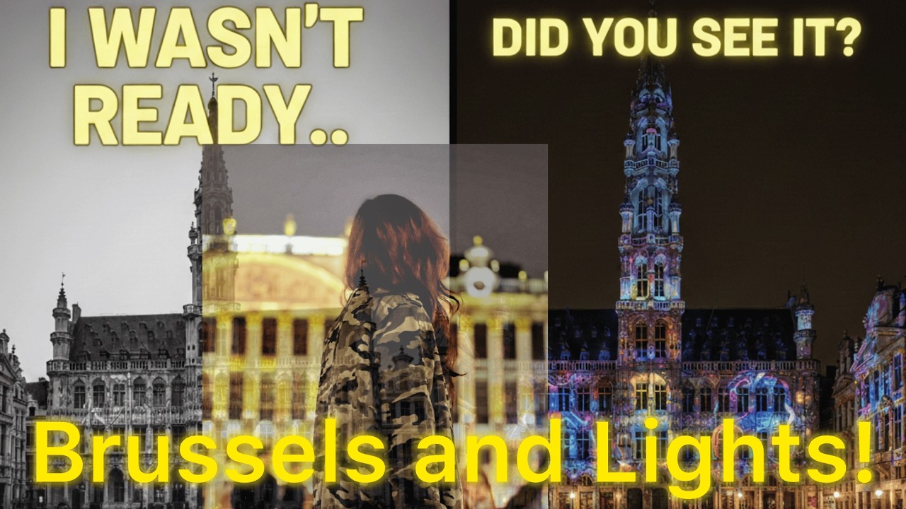 Brussels, Belgium - Midnight Light Show at Grand Place