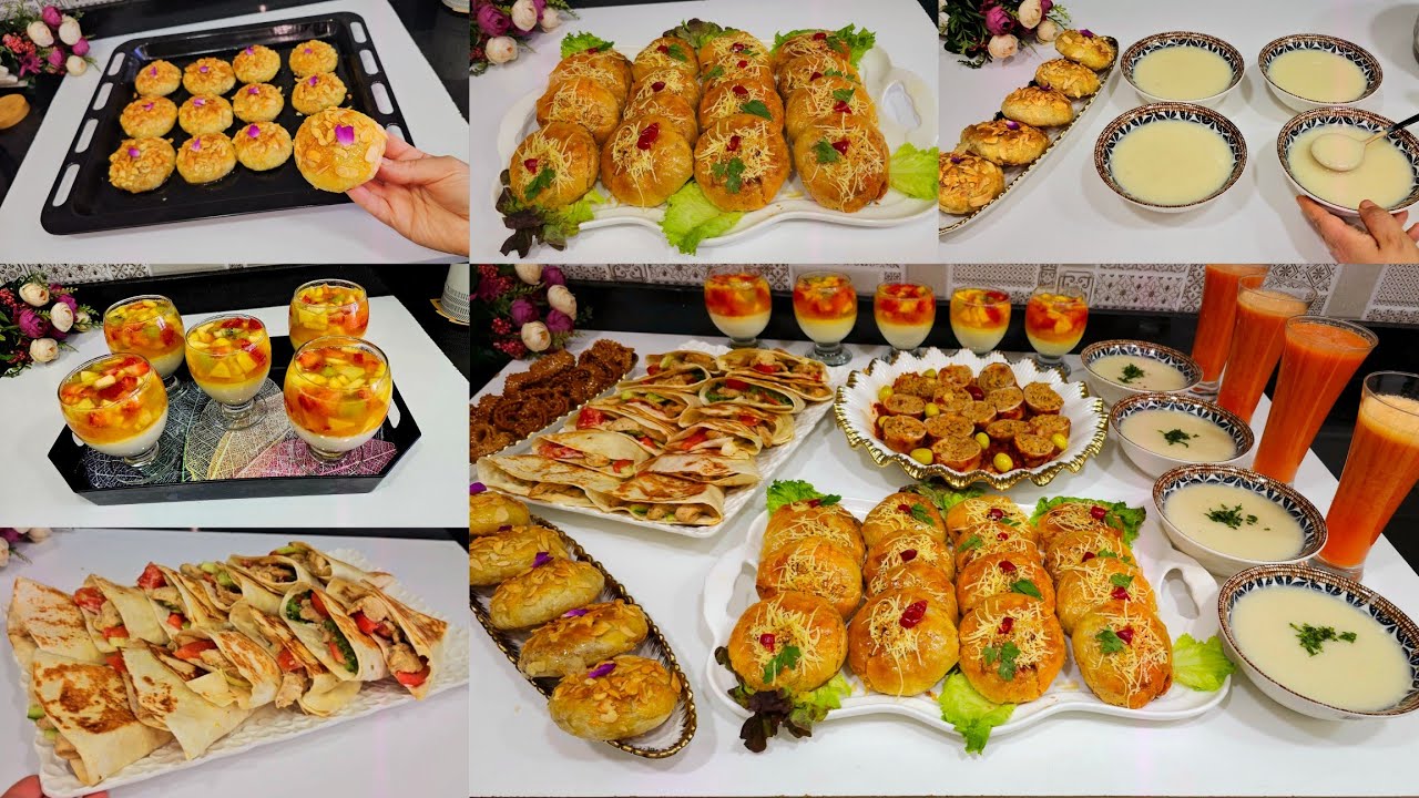 فطور تاااسع رمضان 🌙عجين واحد للمالح والحلو 🥰/شوربه الشوفلور تتحمق/ساندويتشات اكسبريس 👌
