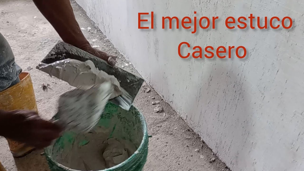 El mejor estuco casero para todo tipo de paredes. Fácil y económico.