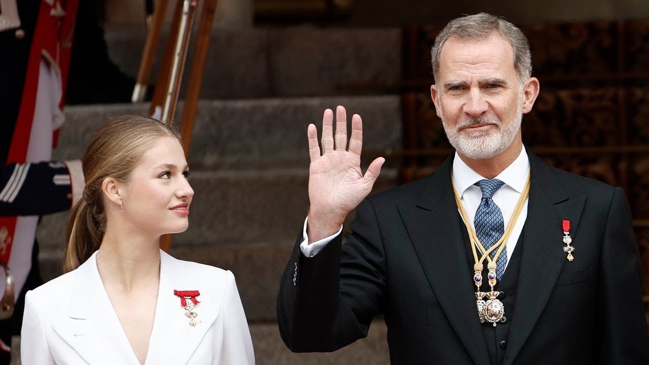 El discurso de la princesa después de que Felipe VI le imponga el Collar de la Orden de Carlos III