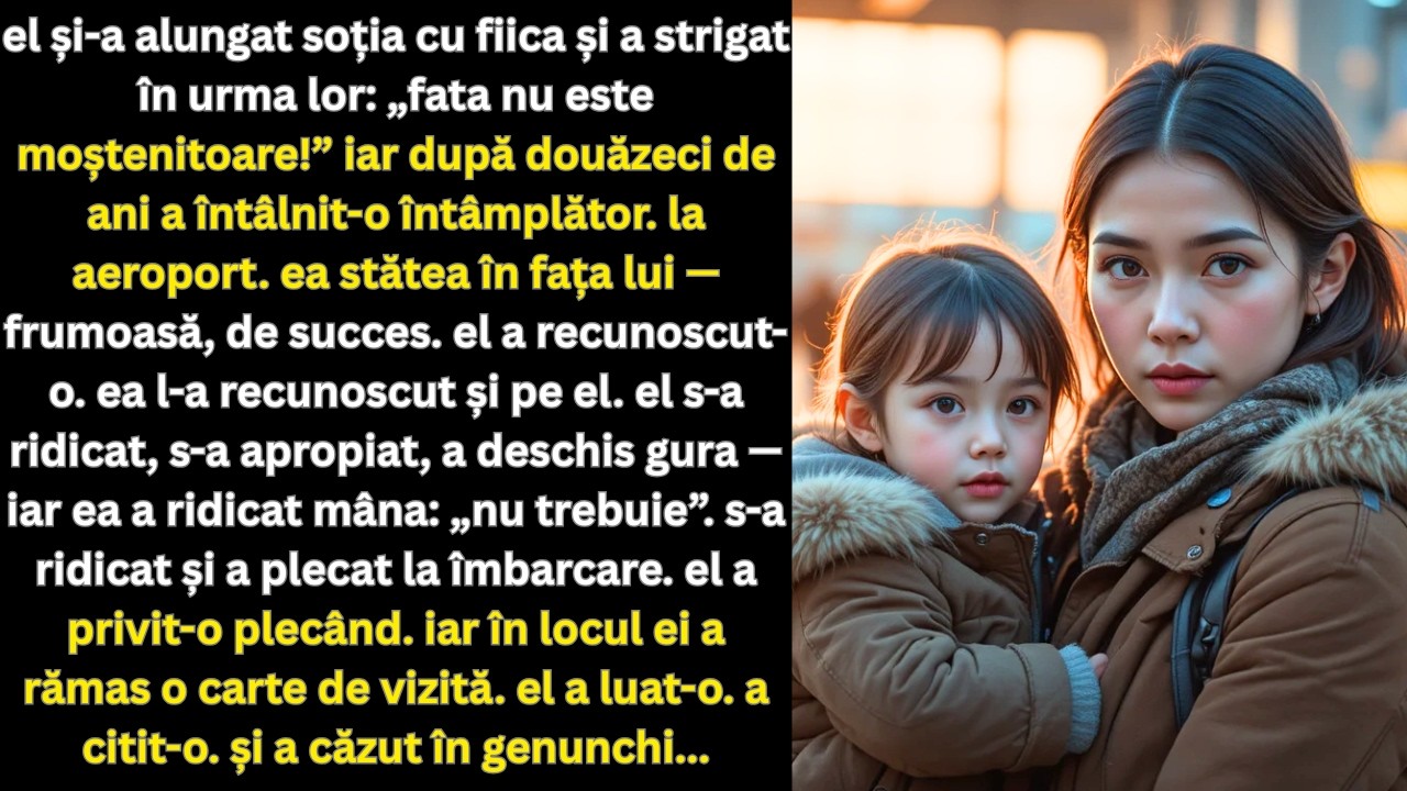 Nu și a ținut fiica în brațe  După 22 de ani i a văzut cartea de vizită și a îngenuncheat