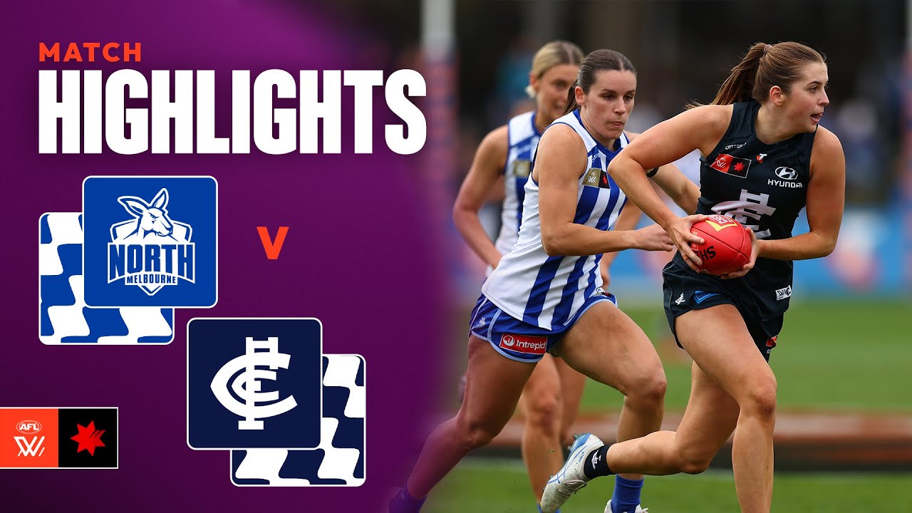 Kangaroos v Carlton Highlights | Round 6, 2025 | AFLW