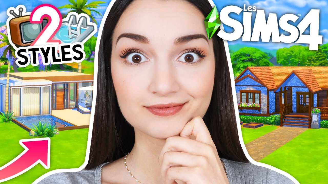2 Mini-maisons, 2 Styles ! Moderne VS Ancien 😍| Challenge Construction Sims 4