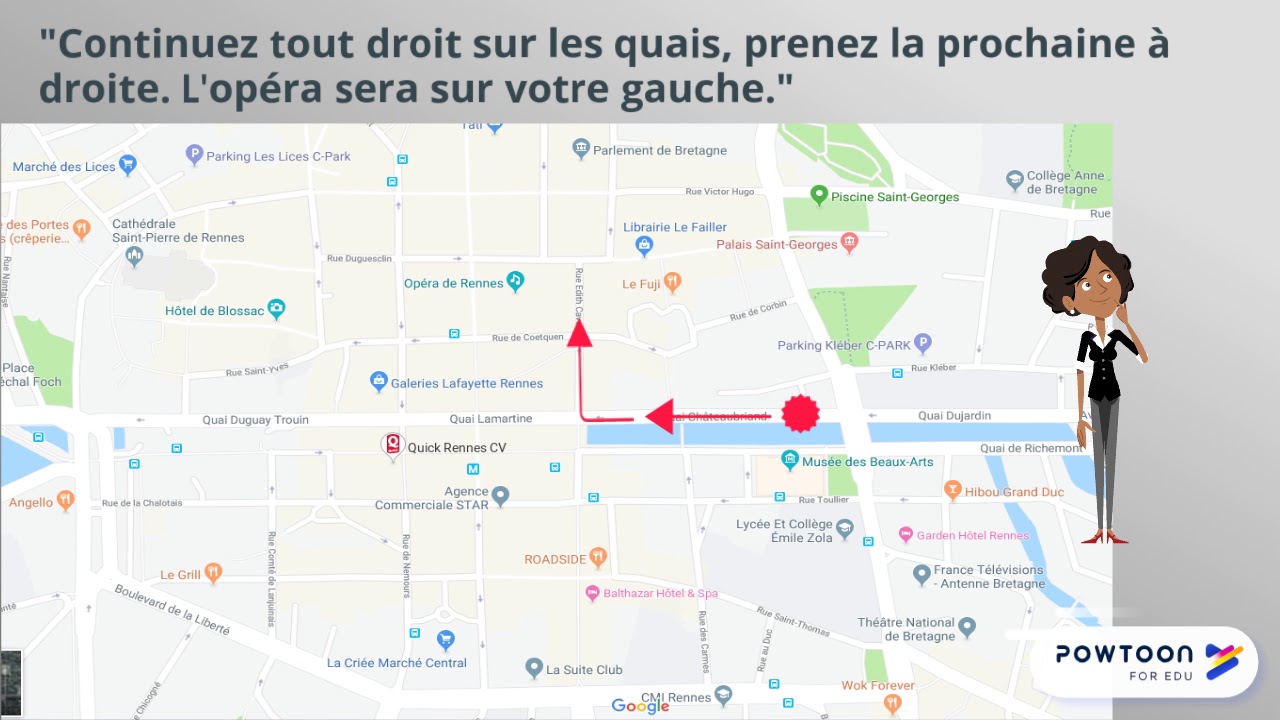 Indiquer un itinéraire