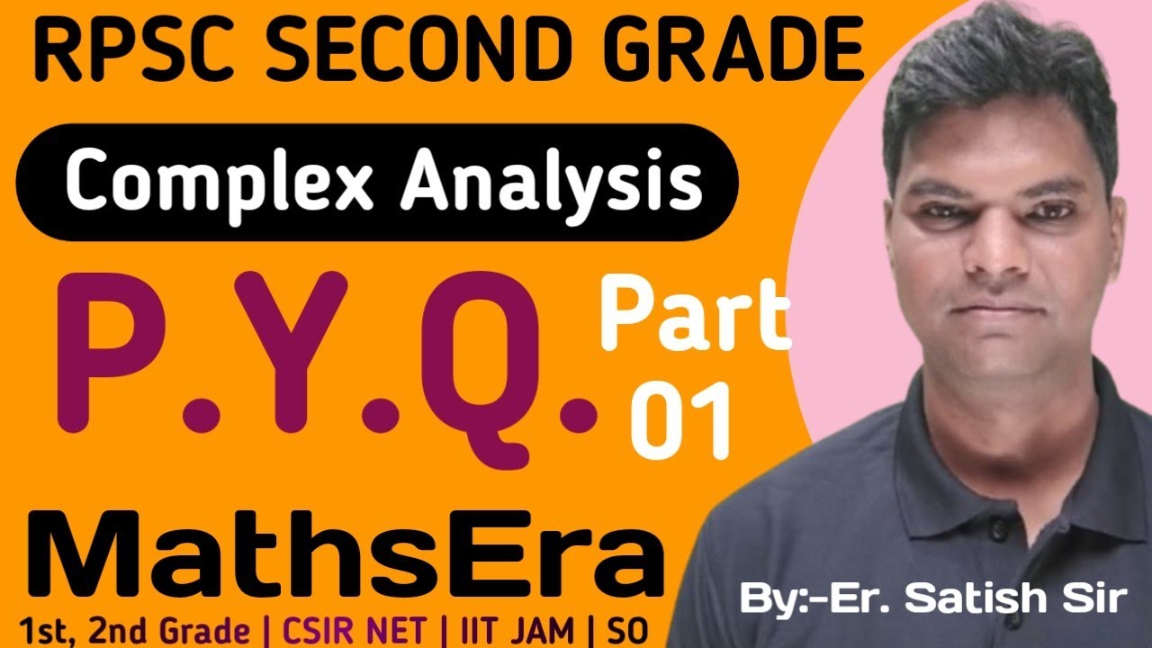 RPSC Second Grade Maths  Complex Analysis PYQ #rpsc  #pyq #maths