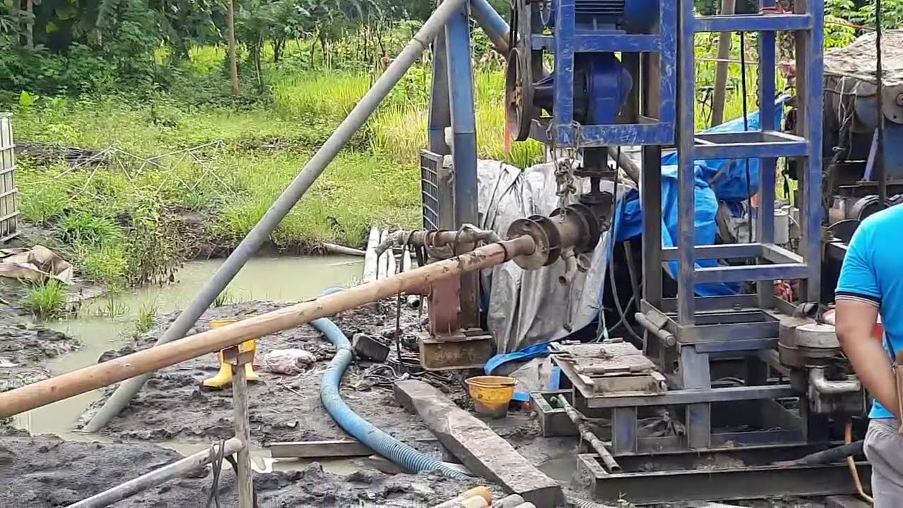 MESIN SUMUR BOR TENAGA LISTRIK 🔴 sedang menembus batu