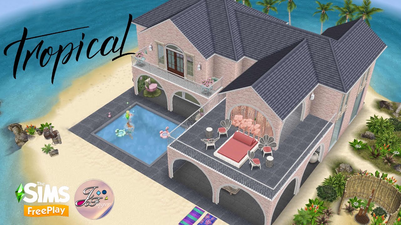 Sims FreePlay🏝🗺| Тропический отдых + Планировки | 🛠 От Joy.