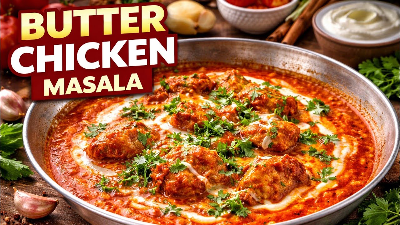 Butter Chicken Masala Recipe | Dhaba Style Creamy Butter Chicken at Home 🍗🔥
