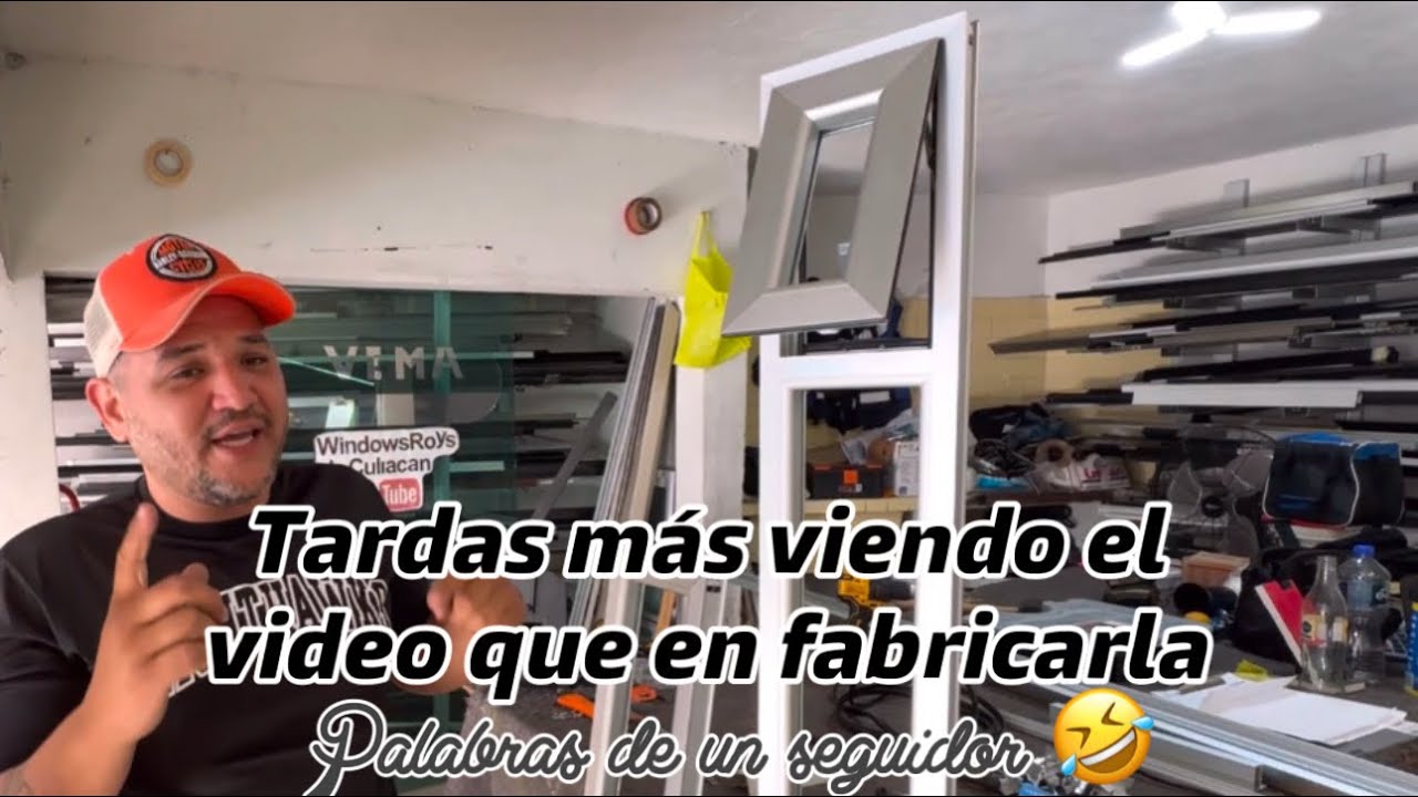 Fabricación de ventana proyección con fijo línea española 1400