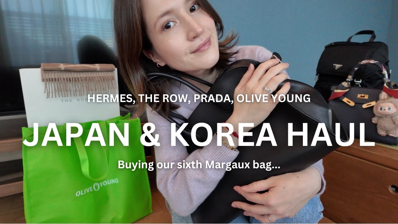 JAPAN & KOREA HAUL: THE ROW, HERMES, PRADA + OLIVE YOUNG | Saying goodbye to my family 🥲