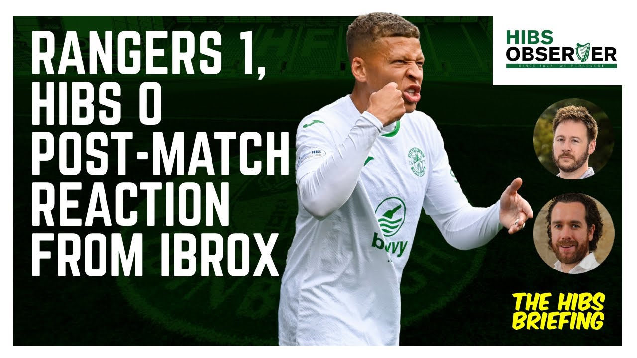 Rangers 1, Hibs 0 - post-match reaction from Ibrox