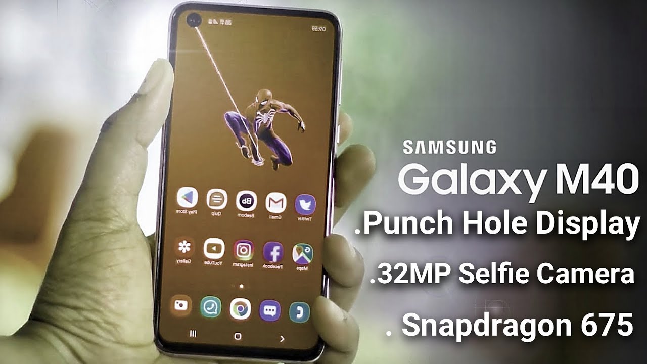 Samsung Galaxy M40 - Snapdragon 675, infinity O Display ,32MP Selfie Camera