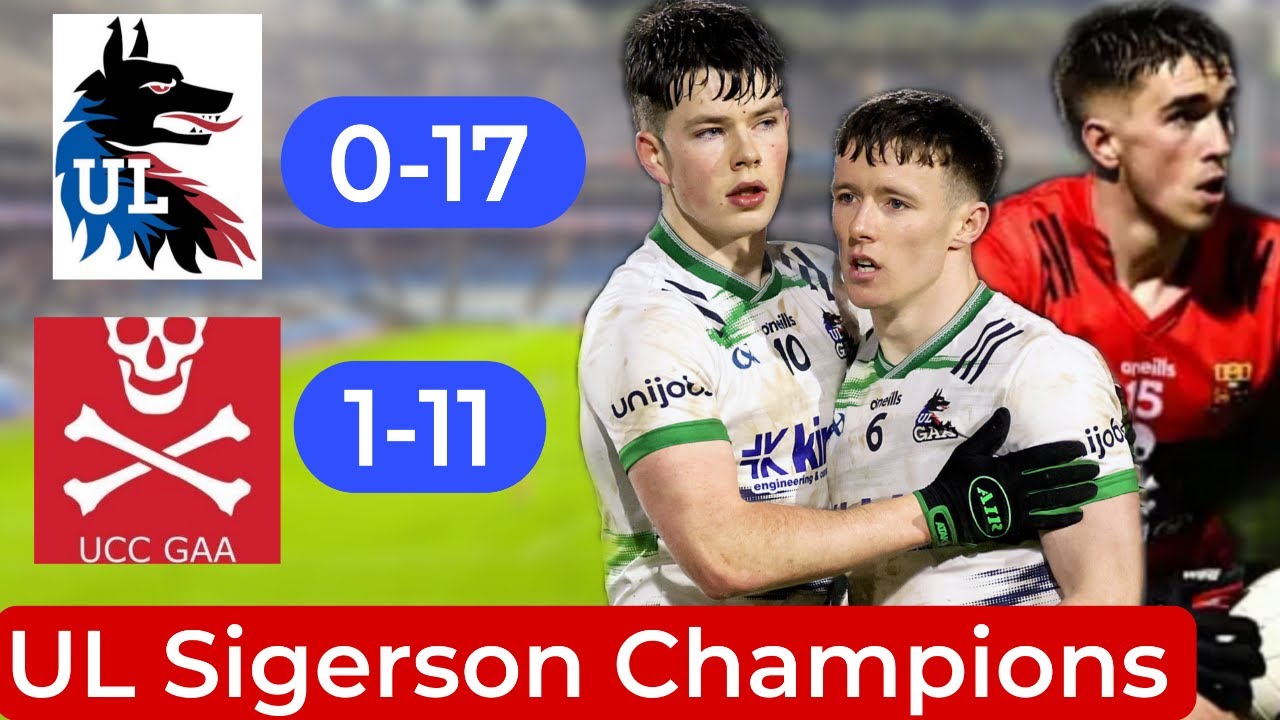 UL Sigerson Cup CHAMPIONS 🏆 UL 0-17 UCC 1-11 | Match Reaction