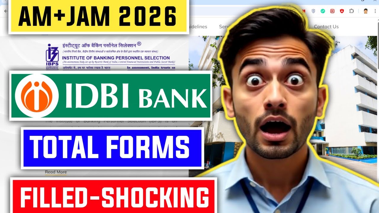 📢 IDBI BANK 2026 TOTAL FORMS FILLED-SHOCKING 😱