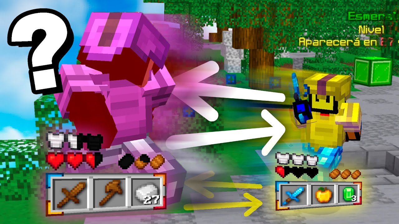 INTERCAMBI&Eacute; de CUERPO CADA VEZ que MUERO en MINECRAFT con un COMANDO ILEGAL