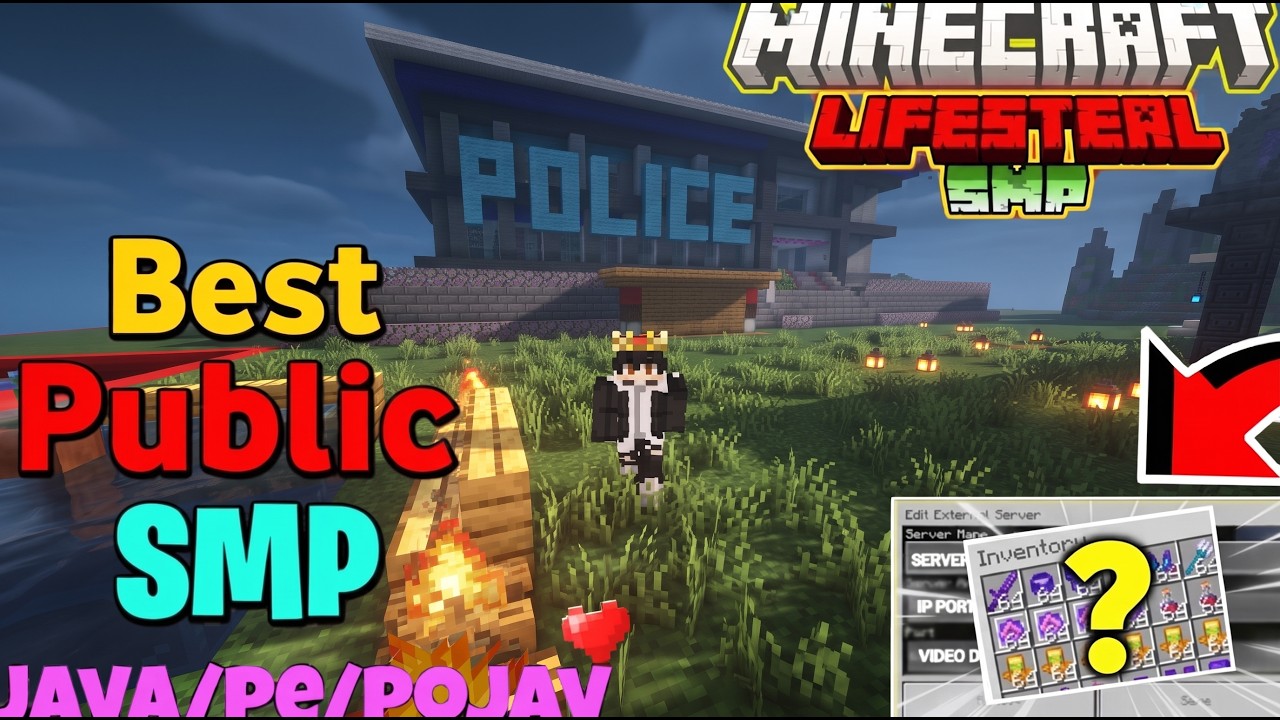 🐅 Join Best Lifesteal Public Smp Server For Minecraft 📖 | Java + PE | 24/7 Online | kit + keyall 🍒