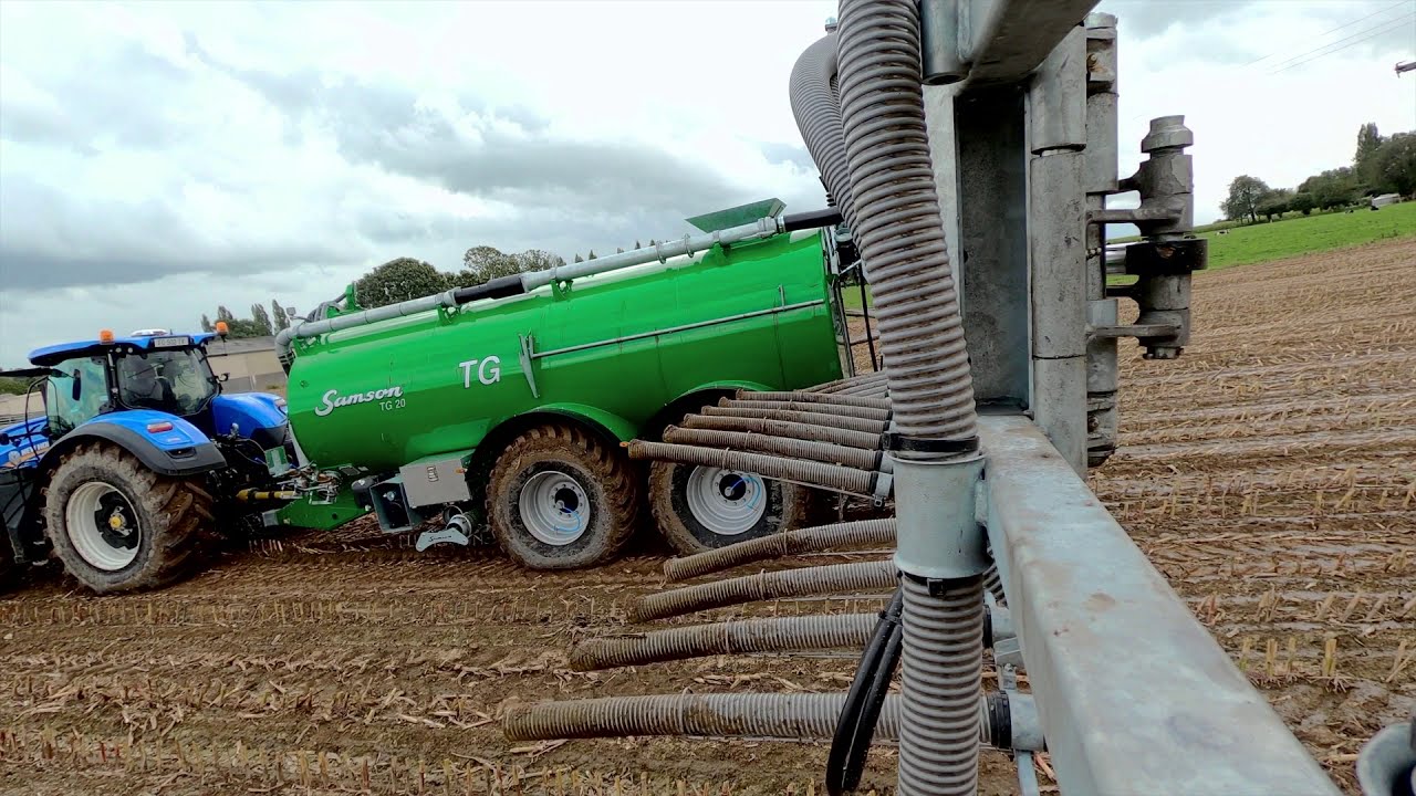 Efficient slurry application | SAMSON TG slurry tanker with boom