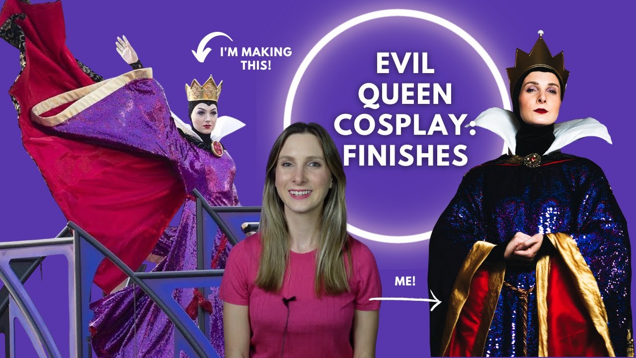 Hemming, attaching all the pieces, and final details | The Evil Queen Cosplay