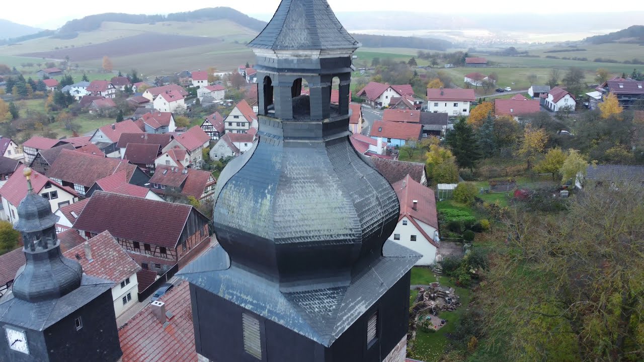 Stepfershausen Herbst´21 | DJI Mini 2 Footage | Thüringen | Kirche | Wald |  Rhön
