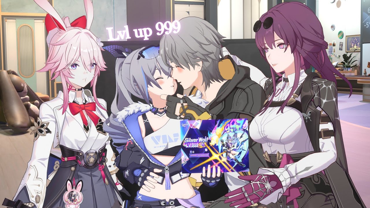 Kiss Silverwolf to get Silverwolf LV.999 | Honkai Star Rail Animation