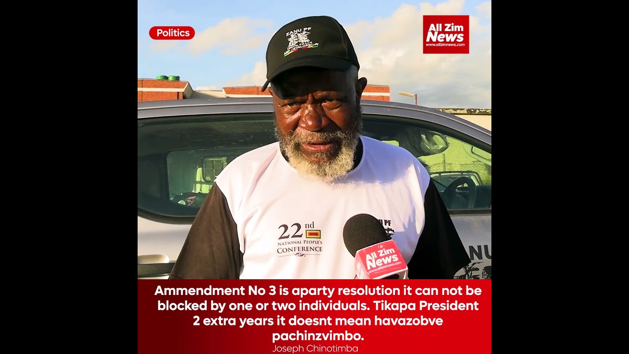 Chinotimba speaks on the AMMENDMENT BILL NO 3