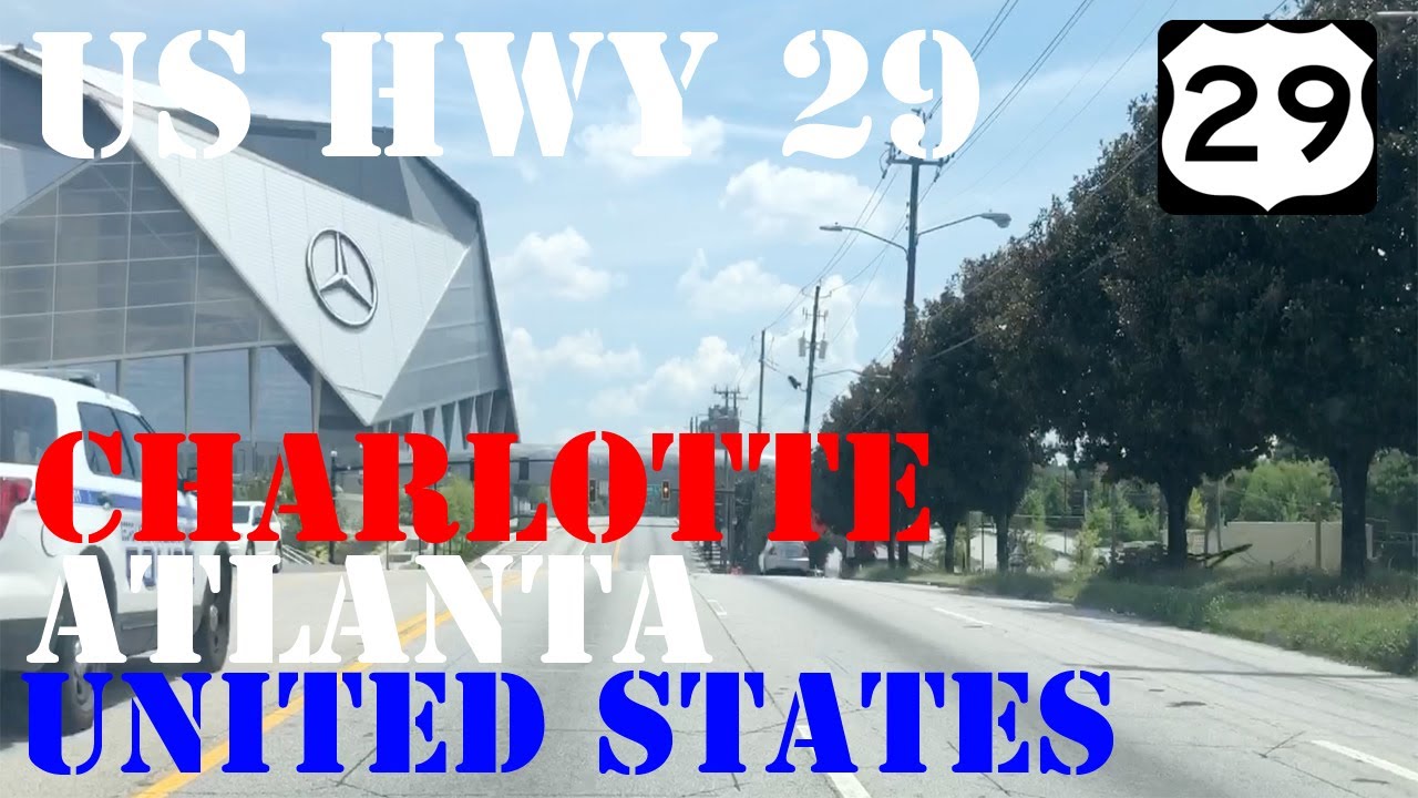 US 29 - Downtown Charlotte, NC to Downtown Atlanta, GA - Highway Drive