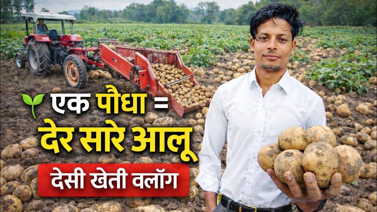 🌱 एक पौधा = ढेर सारे आलू | देसी खेती व्लॉग @vipinthakur8650 