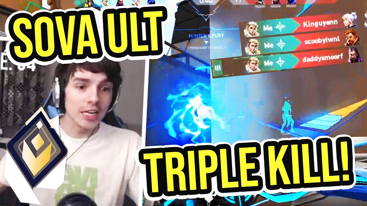 MŮJ PRVN&Iacute; SOVA ULT TRIPLE KILL! l Sova VALORANT Gameplay