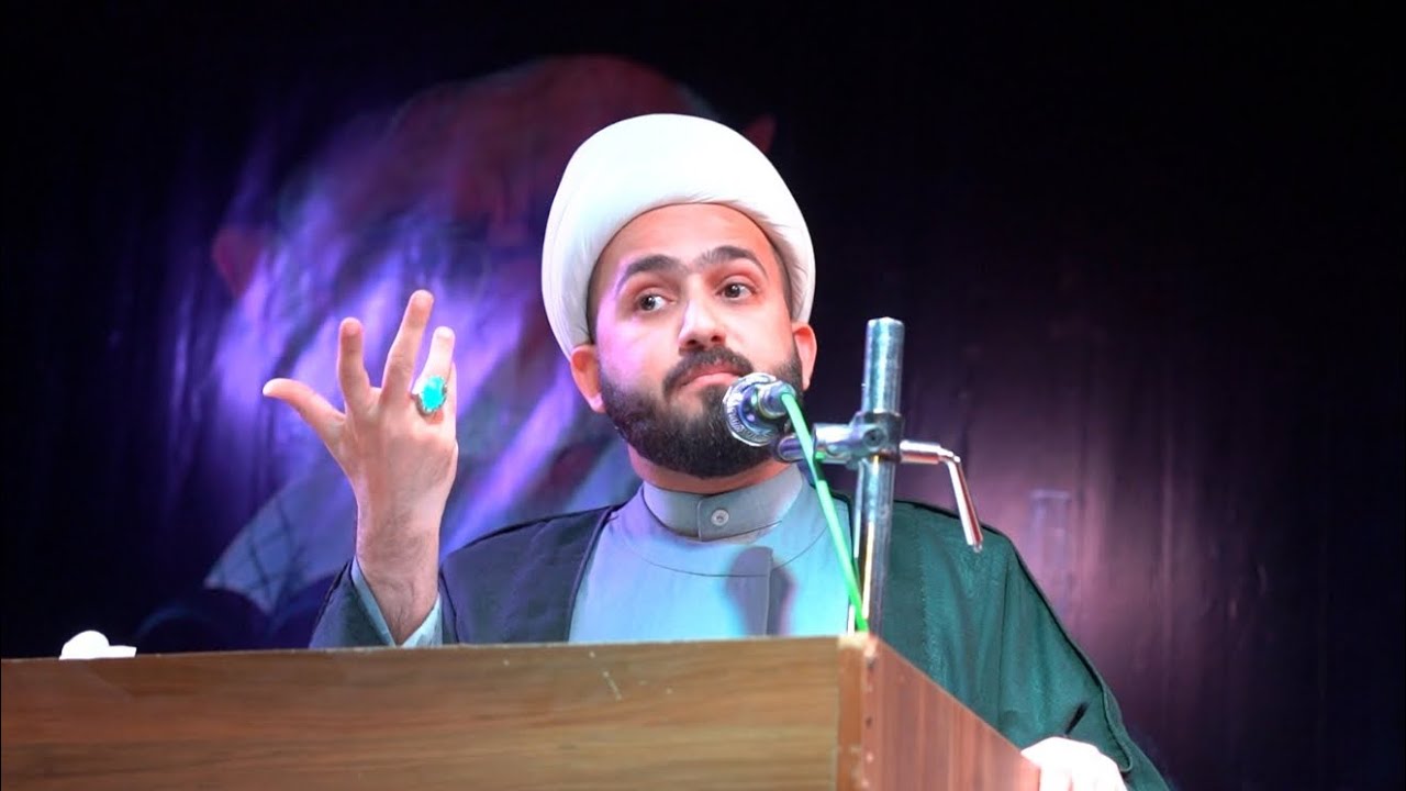الحفل التأبيني الى الشهيد السيد المستطاب ( قدس سرة ) كلمة الخطيب الحسيني سماحة الشيخ علي الزيرجاوي
