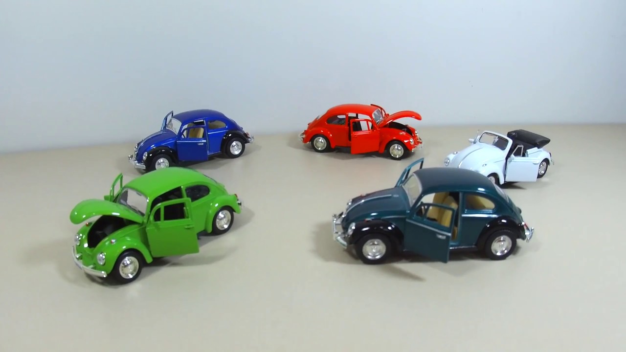 Miniaturas de Coleção - Fusca Beetle Relíquias 1/32 - Conversível e Coupe.  Review.