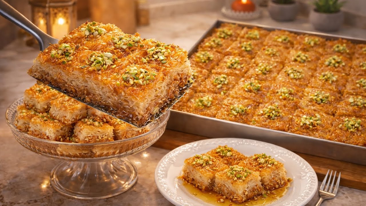 جديد رمضان🔥حضريها في الدقيقة90🚨بقلاوة الكنافة محشوة بطبقات من ألذ مايكون.