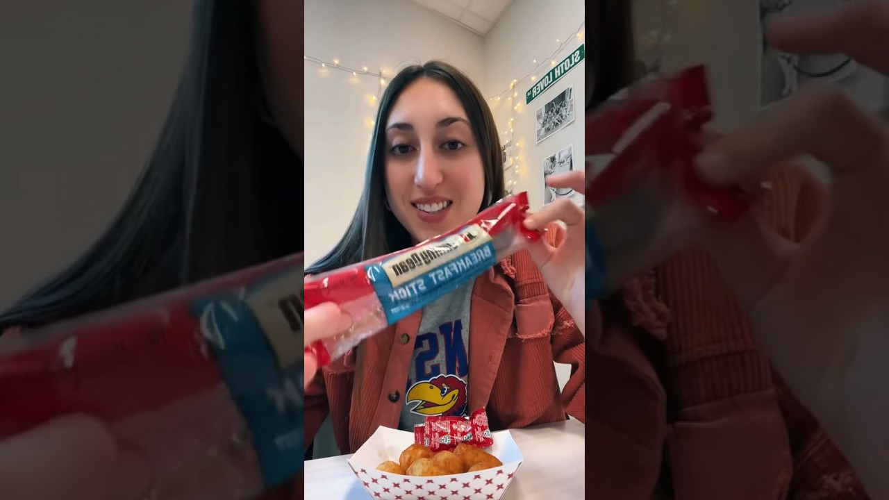 Breakfast corn dogs at school