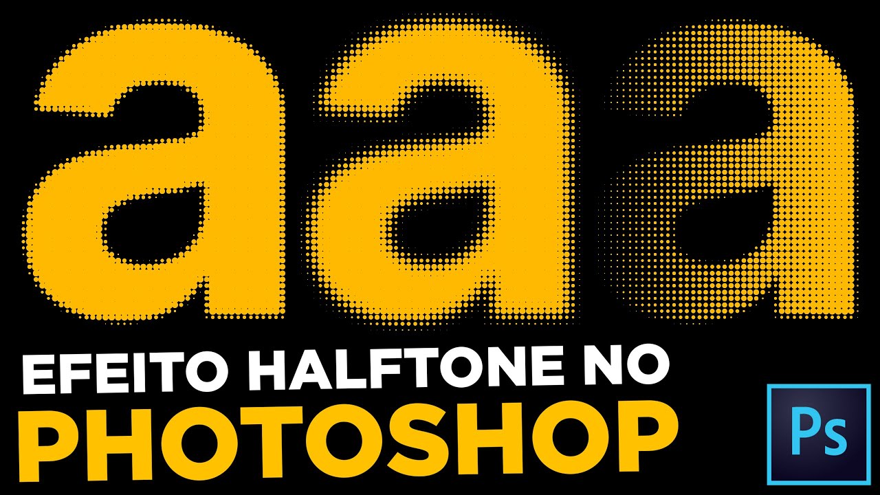 COMO FAZER EFEITO HALFTONE NO PHOTOSHOP