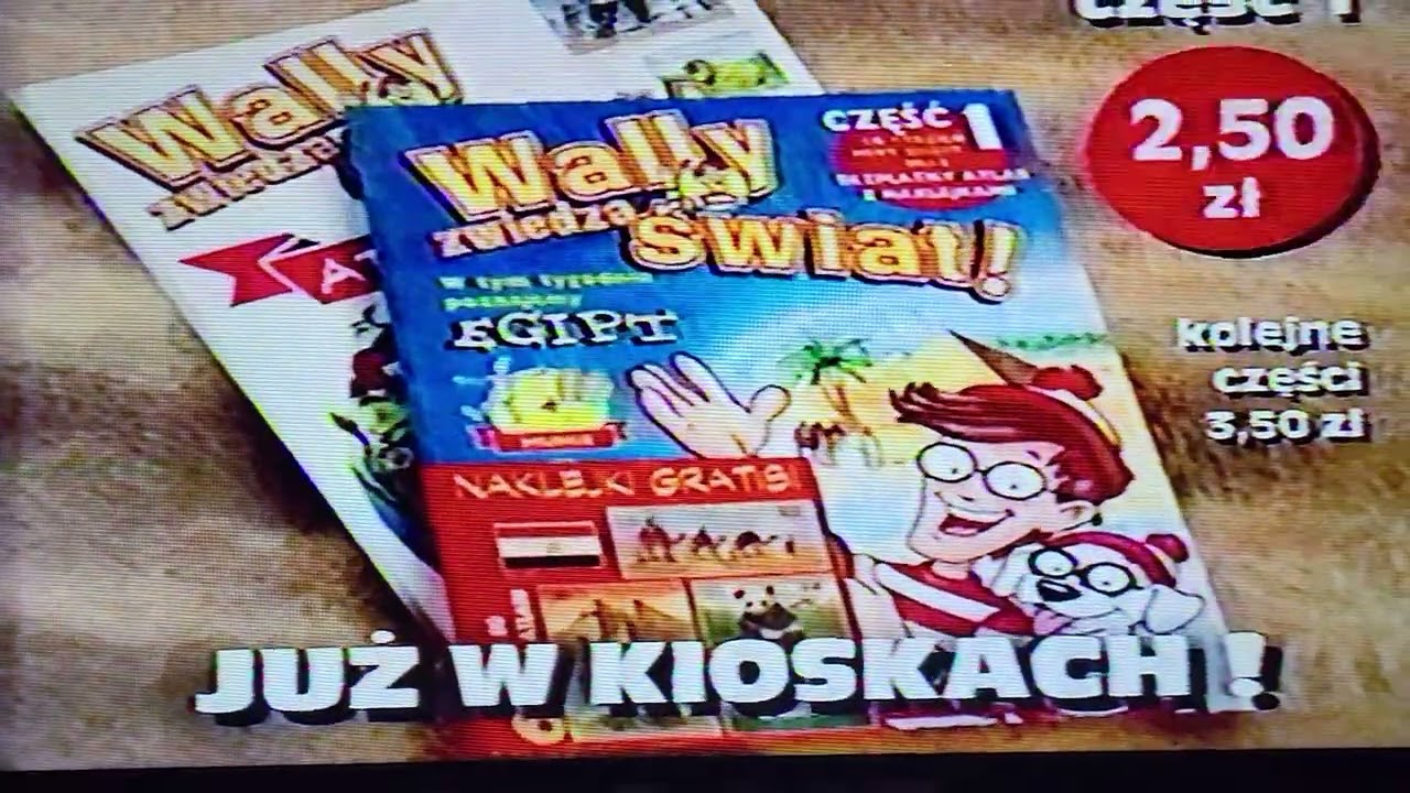 Reklamy tvp1 1999 r. ferie Wally zwiedza świat